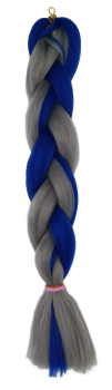 parallel braids blau grau