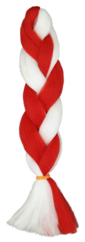 parallel braids weiß rot