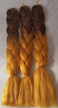 zweifarbig braids braun honig-blond brond II