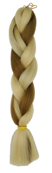 Blond hellblond parallel braids