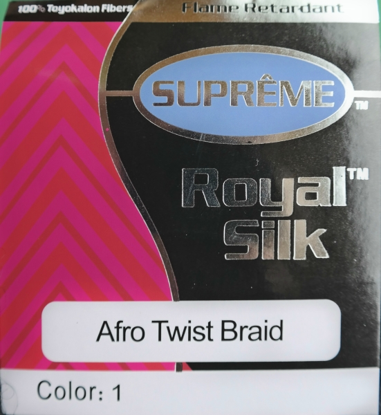 AFRO Natural Royal Silk  Marley braids / Afro twist braid-Crochet braids schwarz 1
