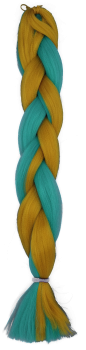 parallel braids turquoise blond