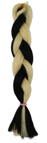 parallel braids white blond black