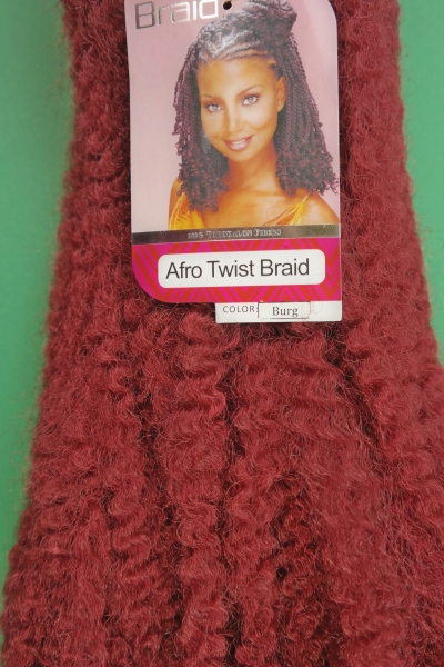 Royal Silk  Marley braids / Afro twist braid-Crochet braids burgund rot/burgundy