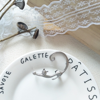 Cats Eyes Earrings in Original Size (Glass + Gilt Bronze or silver Alloy)