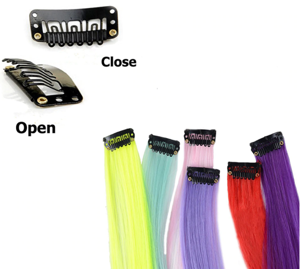 Haar Clips verschiedene Farben 22 inch / 56 cm